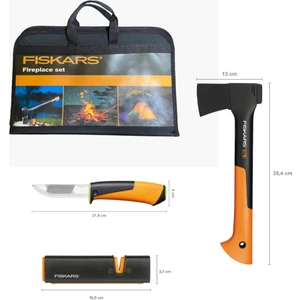 Fireplace Set Parçalama Baltası Xs-X7 + Bileyicili Ağır İş Bıçağı + Balta ve Bıçak Bileyici