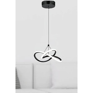 Modern Bonna Tekli Siyah Sarkıt LED Beyaz Power Ledli Salon Mutfak Oda Hol Ledli Avize