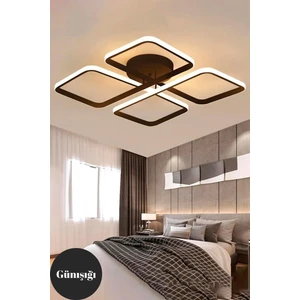 Novem Siyah Plafonyer Ultra Süper Günışığı Ledli Avize