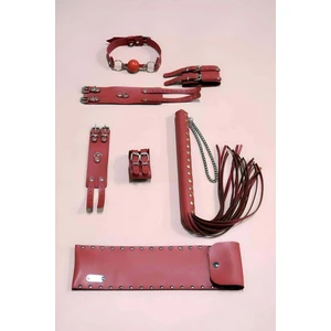 Modlive Kırbaç Kelepçe Takım 4'lü Set, El - Ayak Kelepçesi, Kırbaç, Ağız Topu - APFT1306