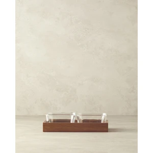 English Home Orient Akasya 3 Parça Sunumluk Koyu Kahverengi