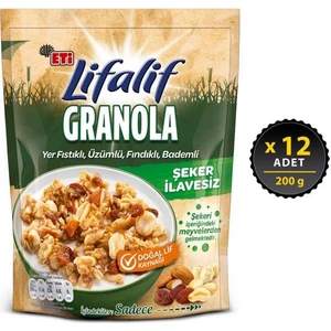 Lifalif Granola Kuruyemişli 200 G x 12 Adet
