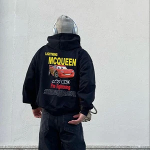 Touz Moda Lightning Mcqueen Cars Sweatshirt Siyah