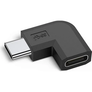 BK Teknoloji 90 Derece L Tip Sağ ve Sol Açılı USB C Type-C Erkek - Dişi Adaptör
