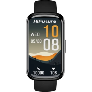 EVO2 Bluetooth 5.2 1.47” Ekran 1 ATM Su Geçirmez iOS&Android Uyumlu 24+ Spor Modu Nabız Spor Kan Oksijen Takibi Akıllı Bileklik Siyah