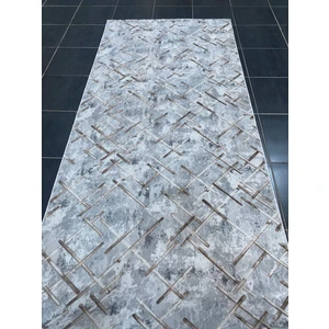 Kaymaz Taban Yıkanabilir Kesme Yolluk Gri