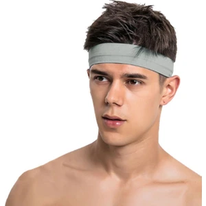 Salvia Dione Erkek Spor Saç Bandı Sporcu Kafa Bandı Headband Tenis Gym Ter Bantı Spor Fitness Saç Bantları Gri