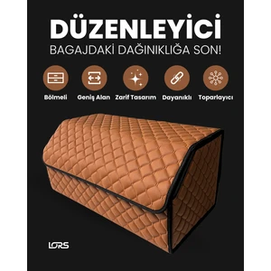 Araç Bagaj Çantası Taba Renk Bagaj Düzenleyici 70CM Organizer
