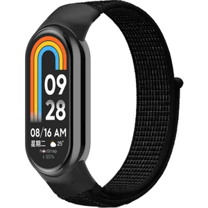 Xiaomi Mi Band 8 Mi Band 9 ile Uyumlu Kordon Hasır Spor Dokuma Kumaş Kordon Kayış