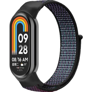 Xiaomi Mi Band 8 Mi Band 9 ile Uyumlu Kordon Hasır Spor Dokuma Kumaş Kordon Kayış