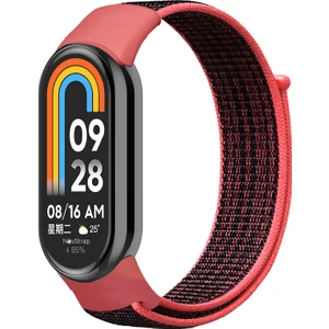 Xiaomi Mi Band 8 Mi Band 9 ile Uyumlu Kordon Hasır Spor Dokuma Kumaş Kordon Kayış