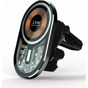 Güvenli Sepet W13 Manyetik Magsafe Uyumlu 15W Şarj Araç Içi Telefon Tutucu