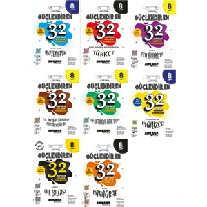 Ankara Yayıncılık 2025 8. Sınıf Güçlendiren Tüm Dersler - Dil Bilgisi - Paragraf 32 Haftalık Deneme Tam Set 8 Kitap