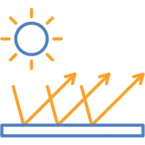 Düz Gümüş Gri Işık Isı Geçirmez Güneşlik Perde Karartma Güneş Perdesi