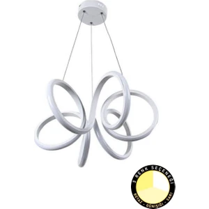 Orbay Aydınlatma 3 Renk Işık LED Avize Sarkıt Modern 6’lı Kıvrımlı