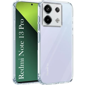 Case World Caseworld Xiaomi Note 13 Pro 4g Kapak Kamera Korumalı Süper Silikon Şeffaf Kılıf