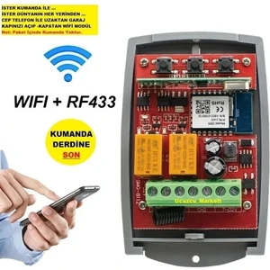 Ucuzcu Market Kumanda Modülü Dünyanın Her Yerinden Cep Telefon ile Garaj Kapısını Açıp Kapatan Wifi Modül (Kumanda Ilede Açıp Kapatır)