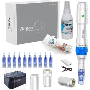 Dr. Pen A6 Pak Dermapen Cihazı Şarjlı  Dermaroller Çanta + 10 Iğne