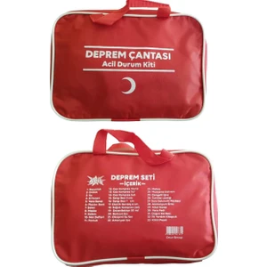 Doğal Eczane 50 Parça İki Kişilik Deprem Çantası Ve İlkyardım Çantası DP50