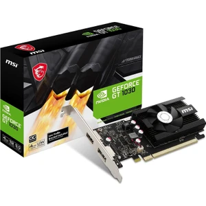 Msı Geforce Gt 1030 4gb Gdrr4 64-Bit Hdcp Desteği Directx 12 Dp/hdmı Tek Fan Oc Grafik Kartı (Gt 1030 4gd4 Lp Oc)