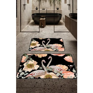 Dekoratif Modern Tasarım Kaymaz Taban Yıkanabilir Ikili Takım Banyo PASPASI(50X60-60X90 Cm)