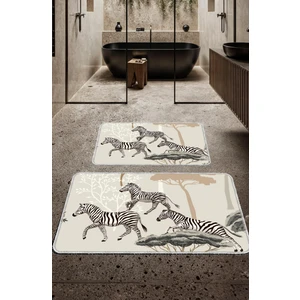 Dekoratif Modern Tasarım Kaymaz Taban Yıkanabilir Ikili Takım Banyo PASPASI(50X60-60X90 Cm)