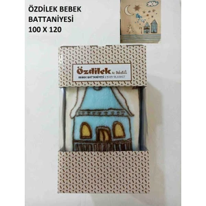 Bebek Battaniyesi 100X120 Mavi