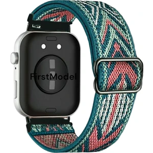 Huawei Watch Fit 3,4,4 Pro Uyumlu Örgü Tokalı Bant Kordon Pim Çevirici Aparatı ile Akıllı Pimli Yeşil