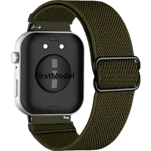 Huawei Watch Fit 3,4,4 Pro Uyumlu Örgü Tokalı Bant Kordon Pim Çevirici Aparatı ile Asker Yeşil