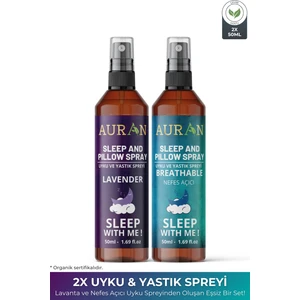 2'li Lavanta &  Breathtaking Uyku ve Yastık Spreyi Rahatlatıcı Uyku ve Dinlenme Spreyi Sleep And Pıllow Spray 50ML