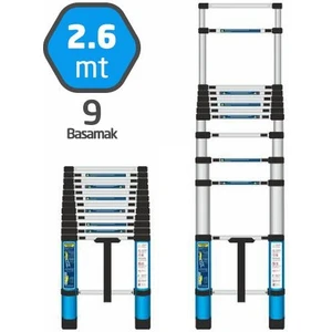 504320 Teleskopik Merdiven 9 Basamak 260 cm