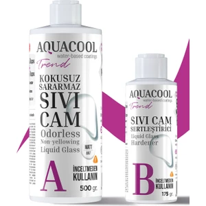 Aquacool Trend Kokusuz Sararmaz Sıvı Cam 500 ml