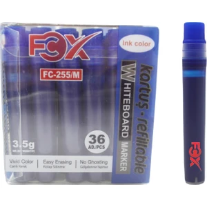 Beyaz Tahta Kalemi Kartuşu Mavi 36 Adet FC-255/M