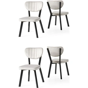 Erezoğulları Mobilya Star Demir Mutfak Sandalyesi 4 Lü Set