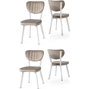 Erezoğulları Mobilya Star Demir Mutfak Sandalyesi 4 Lü Set