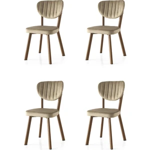 Erezoğulları Mobilya Star Demir Mutfak Sandalyesi 4 Lü Set