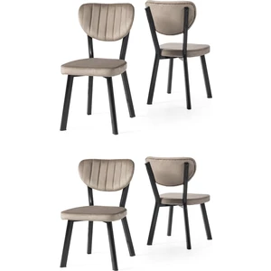 Erezoğulları Mobilya Star Demir Mutfak Sandalyesi 4 Lü Set