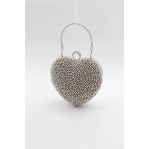 Çanta Trend Kubraboutique Kadın Abiye Çanta Kalpli