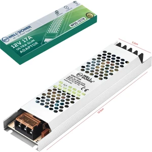 WPUS-1217M Metal Kasa Adaptör Slim 12 Volt 17 Amper