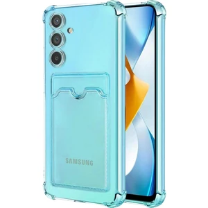 Samsung Galaxy A35 Kılıf Darbe Emici Köşe Korumalı Kartlıklı Cüzdanlı Silikon Kapak