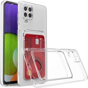 Samsung Galaxy M32 Kılıf Darbe Emici Köşe Korumalı Kartlıklı Cüzdanlı Silikon Kapak