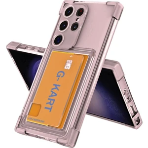 Samsung Galaxy S21 Ultra Kılıf Darbe Emici Köşe Korumalı Kartlıklı Cüzdanlı Silikon Kapak