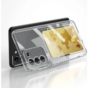 Samsung Galaxy A02S Kılıf Darbe Emici Köşe Korumalı Kartlıklı Cüzdanlı Silikon Kapak