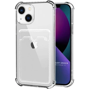 Apple iPhone 13 Kılıf Darbe Emici Köşe Korumalı Kartlıklı Cüzdanlı Silikon Kapak