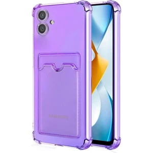 Samsung Galaxy A04 Kılıf Darbe Emici Köşe Korumalı Kartlıklı Cüzdanlı Silikon Kapak