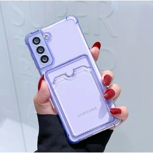 Samsung Galaxy S21 FE Kılıf Darbe Emici Köşe Korumalı Kartlıklı Cüzdanlı Silikon Kapak