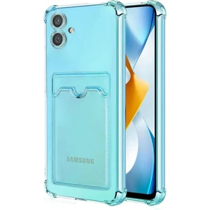 Samsung Galaxy A04 Kılıf Darbe Emici Köşe Korumalı Kartlıklı Cüzdanlı Silikon Kapak