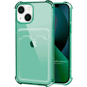 Apple iPhone 13 Kılıf Darbe Emici Köşe Korumalı Kartlıklı Cüzdanlı Silikon Kapak