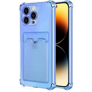 Apple iPhone 14 Pro Kılıf Darbe Emici Köşe Korumalı Kartlıklı Cüzdanlı Silikon Kapak