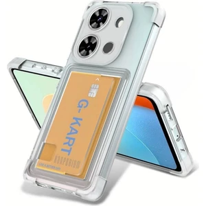 Tecno Spark Go 2023 Kılıf Darbe Emici Köşe Korumalı Kartlıklı Cüzdanlı Silikon Kapak